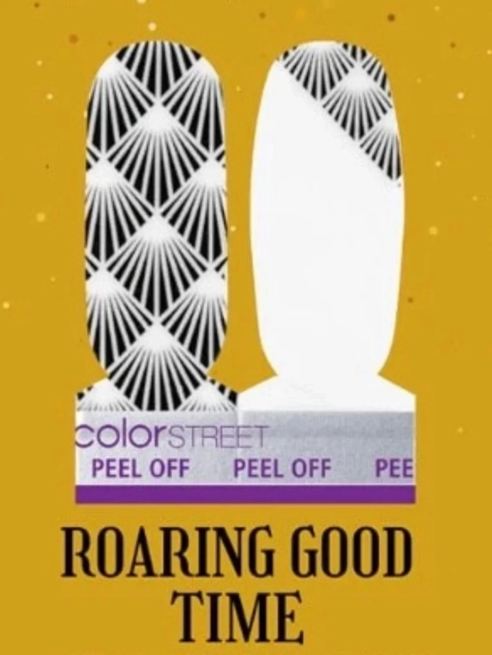 *Exclusive* Color Street: Roaring Good Time | Art Deco 20s Party Clear Overlay